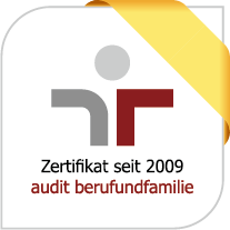 Zertifikat des BfR vom audit berufundfamilie