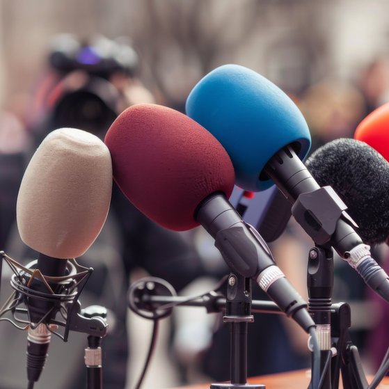 Makroaufnahme von Mikrofonen