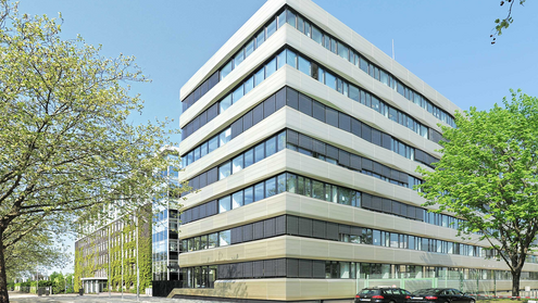 Außenansicht des BfR-Laborgebäudes in Berlin Jungfernheide.